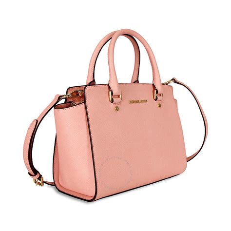 michael kors selma pale pink|Selma Medium Saffiano Leather Crossbody Bag .